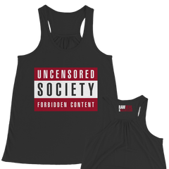 Uncensored Society Square Logo - Bella Tank
