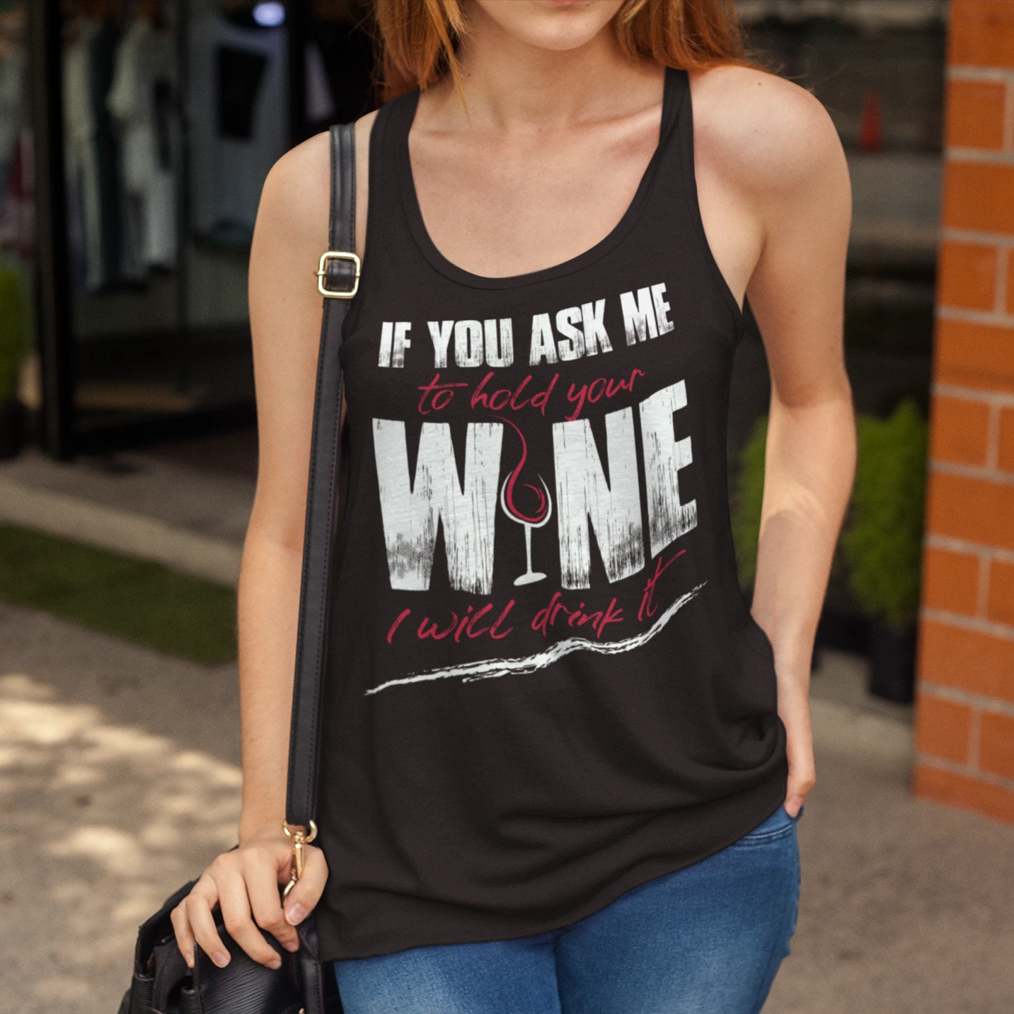Hold Your Wine - Bella Tank