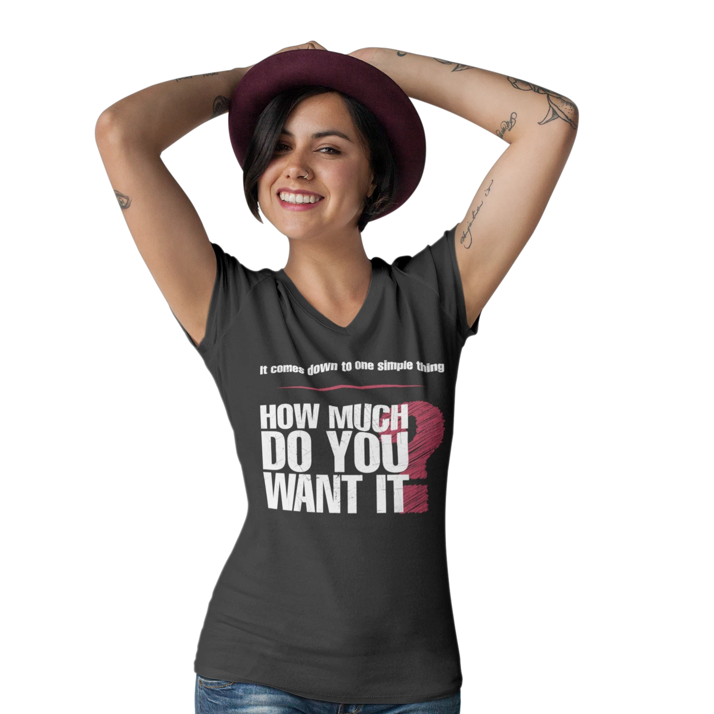 How Much Do You Want It - V-Neck